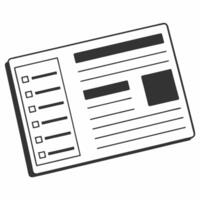 Holographic voter ID with integrity blockchain concept as Wide shot of a holographic voter ID card with a visible blockchain structure representing integrity Camera zooms in on th Square Square vector