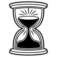 Holographic white hourglass with flowing positive energy concept as Wide shot of a holographic white hourglass with positive energy flowing instead of sand Camera slowly rotates a Square Square vector