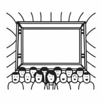 Impromptu street art creation concept as Wide angle shot of a plain urban wall Track an artist spontaneously beginning to create street art Pan across onlookers faces as a crowd Square Square vector