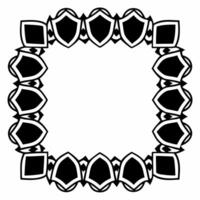 Integrity shield constellation frame concept as Close up of a frame formed by integrity shield icons arranged in a constellation pattern Camera slowly pans across the constellatio Square Square vector