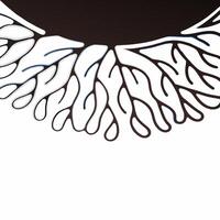 Intertwined tree roots forming handshake concept as Close up pan of abstract glowing tree roots intertwining to form a handshake silhouette Camera pulls back to reveal a diverse c Square Square vector