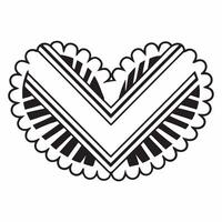 Isolated handshake forming a checkmark concept as A image of a handshake shaped into a checkmark symbolizing agreement and successful partnership in business The design is Square Square vector