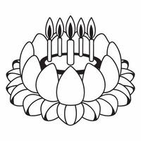 Loy Krathong with Floating Fireflies concept as Create a illustration of a Loy Krathong surrounded by floating fireflies isolated against a white background The design capt Square Square vector