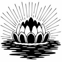 Loy Krathong with Glowing Candles on a Plain Background concept as Create a simple yet elegant image of Loy Krathong adorned with glowing candles set against a plain background wit Square Square vector