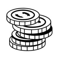 Macro of Futuristic Coins Stacked concept as A close up view of stacked futuristic coins with glowing edges and digital engravings The camera moves slowly upward to emphasize the Square Square vector