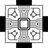 Macro of Hands Connecting Digital Circuits concept as A close up image of hands connecting two ends of a digital circuit with green energy symbols The camera focuses on the connec Square Square vector