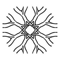 Macro of Hands Holding Interconnected Roots concept as A close up image of hands holding a network of interconnected roots The camera zooms in to emphasize the complexity and unit Square Square vector