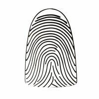 Macro shot of a futuristic fingerprint scanner representing security and responsibility in business leadership concept as A detailed close up of a glowing fingerprint scanner symbo Square Square vector