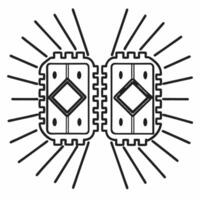 Nano currency transaction concept as Extreme close up tracking shot of microscopic robots exchanging glowing digital currency Camera follows the flow of energy between nanobots re Square Square vector