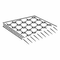 Nanotech enhanced renewable energy harvesting concept as Extreme close up of nanostructures on a solar cell surface Camera pans across the surface showing the intricate design opt Square Square vector