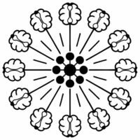 Neuro enhanced ESG community innovation brainstorming concept as Extreme close up of synapses firing in brain tissue during an ESG community innovation session Camera pans across Square Square vector