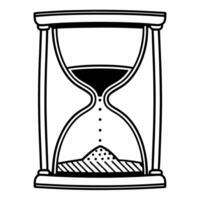 Plain backdrop with ESG themed hourglass concept as Static shot of a plain white backdrop featuring an ESG themed hourglass Camera slowly zooms out to show the top half filled wit Square Square vector