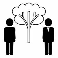 Plain backdrop with sprouting ESG tree concept as Static shot of a plain white backdrop featuring a minimalist tree with E S and G as its main branches Camera slowly zooms out to Square Square vector