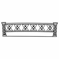 Plain Bridge with Growing Vines and Copy Space concept as A plain bridge with growing vines stretches across a glossy white background leaving ample copy space above The camera ca Square Square vector