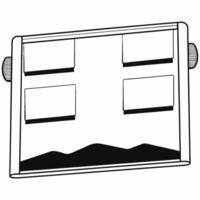 Plain gradient with shadow puppets concept as Soft gradient background with shadow puppets acting out voting scenes Camera pans across the silhouettes Wide copy space for storyte Square Set 2 Square vector