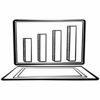 Plain geometric shapes with rising bar graph concept as Tracking shot moving through plain geometric shapes A glowing bar graph rises in the foreground representing revenue growth Square Square vector