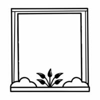 Plain white background with a growing plant silhouette and ample copy space concept as A minimalist shot featuring a plain white background with a subtle silhouette of a growing pl Square Square vector