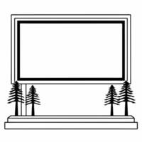 Plain white background with a tree silhouette representing growth and copy space concept as A minimalist scene featuring a plain white background with a subtle tree silhouette symb Square Square vector