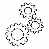 Plain white background with glowing gears symbolizing business teamwork and responsibility concept as A minimalist plain white background showcasing glowing gears representing busi Square Square vector