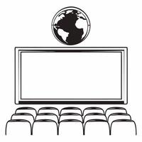 Plain white background with glossy holographic globe and copy space for global business concept as A simple yet elegant white background with a glossy holographic globe floating ne Square Square vector