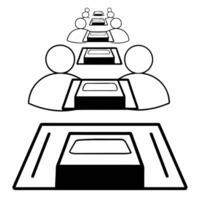 Plain white background with glowing leadership icons and copy space for financial ads concept as A plain white background with softly glowing leadership icons floating near the top Square Set 2 Square vector