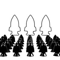 Plain white background with subtle rocket icons indicating growth and copy space concept as A minimalist scene featuring a plain white background with glossy rocket icons ascending Square Square vector