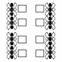 Poll worker ant colony tiles concept as Cartoon style ant icons representing busy poll workers in a colony like pattern Camera pans across the colony showcasing different election Square Square vector