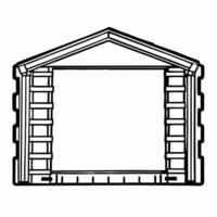 Poll worker beehive organization frame concept as Wide shot of a frame shaped like a beehive structure representing poll worker organization Camera moves through the hive showcasi Square Square vector