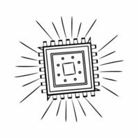 Quantum computing for community climate modeling concept as Close up of quantum bits in a processor representing community climate data processing Camera zooms out to show the qua Square Square vector