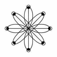Quantum entangled global supply chain concept as Macro view of quantum entangled particles representing supply chain nodes Camera moves between nodes showing instantaneous updates Square Square vector