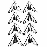 Rising white paper planes concept as Close up of multiple white paper planes ascending in formation Camera follows the planes upward trajectory symbolizing aspirations and goals Square Square vector