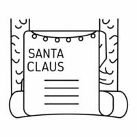 Santa Checking His List concept as Show Santa checking his list in a cozy office filled with holiday cheer The camera slowly moves from his focused expression to the list providin Square Square vector