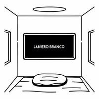 Serene white meditation space concept as Wide shot of a glossy white room with a single meditation cushion Camera slowly pans across the minimalist space emphasizing tranquility Square Square vector