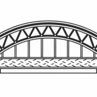 Soft Abstract Bridge Connecting Two Points concept as A soft abstract bridge with bokeh effects connects two points symbolizing compromise bridging communities for growth in ESG ne Square Square vector