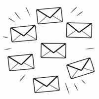 Soft abstract email icons with bokeh concept as Glowing email icons rendered in a soft abstract style float over a colorful bokeh background The camera moves with a gentle zoom in Square Square vector