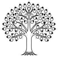 Soft Abstract Community Tree with Bokeh Leaves concept as A tree composed of community figures with bokeh leaves symbolizes growth through compromise in ESG negotiations The camer Square Square vector