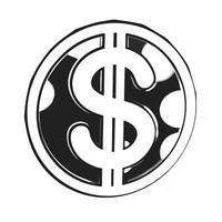 Soft abstract dollar sign with bokeh concept as A glowing dollar sign rendered in a soft abstract style appears against a backdrop of cool toned bokeh lights The camera slowly zoo Square Square vector