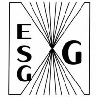 Soft focus prism dispersing light into ESG concept as Extreme close up of a prism dispersing white light into a spectrum Camera follows the light beams as they form the letters E Square Square vector