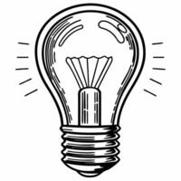 Sustainable innovation lightbulb ecosystem concept as Animation of a large lightbulb filled with a miniature ecosystem of sustainable innovations Camera moves inside the bulb expl Square Square vector