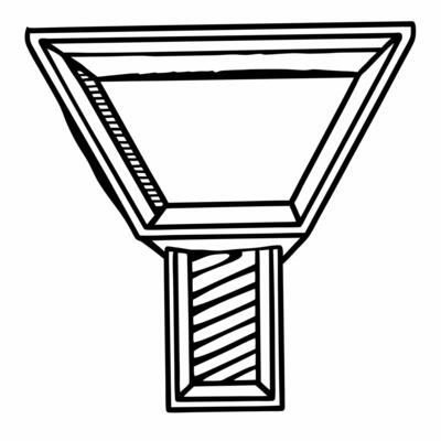 Voter engagement funnel frame concept as Medium shot of a frame shaped like a funnel showing the voter engagement process from awareness to action Camera slowly zooms into the fun Square Square