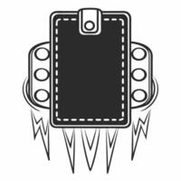 Wallet transforming into a rocket concept as of a wallet morphing into a rocket mid launch with coins and bills trailing behind as exhaust isolated on white The transformat Square Square vector
