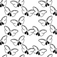 White butterfly outline tiles concept as Seamless pattern of simple white butterfly outlines Camera follows the butterflies gentle flight across the tiles Represents transformati Square Square vector