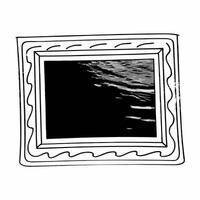 White ripple outline frame concept as Close up of a frame made of simple white ripple outlines Camera slowly moves across the ripples suggesting tranquility Represents emotional Square Square vector