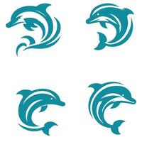 Fin Bounce collection logo design vector