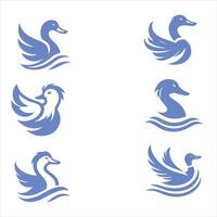 Quack Line collection logo design vector