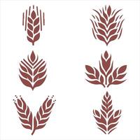 Golden Grainfields collection logo design vector
