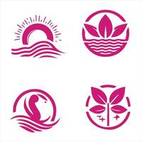 Harmony Rise collection logo design vector