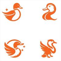 Duck Works collection logo design vector