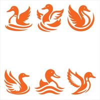 Waddle Wave collection logo vector