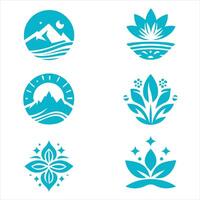 Radiant Root collection logo design vector